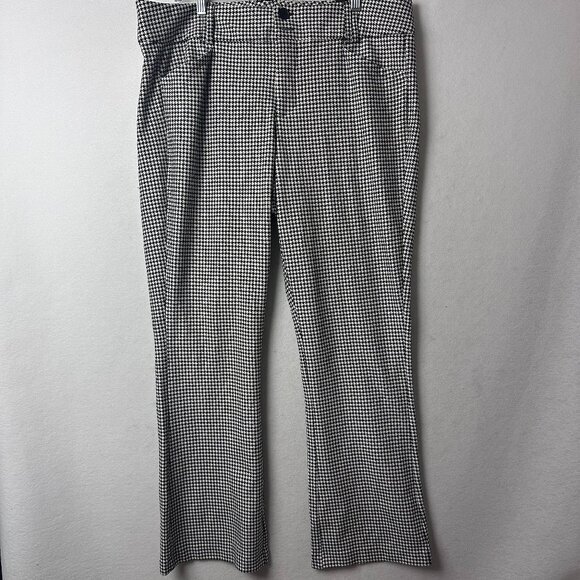 Torrid pant 18 R Trouser Bootcut Studio Luxe Ponte black white Houndstooth‎ New - Picture 1 of 6